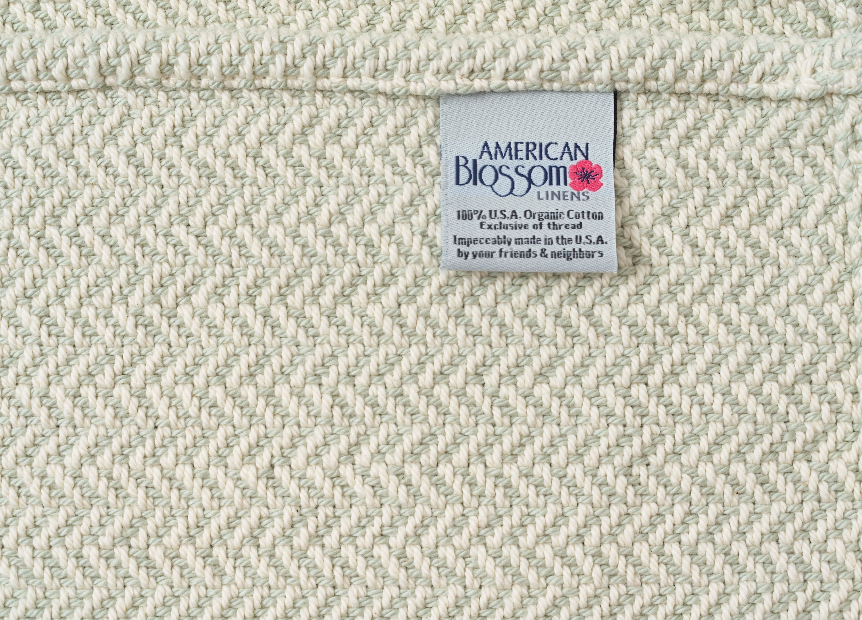 Herringbone Weave Organic Cotton Blanket