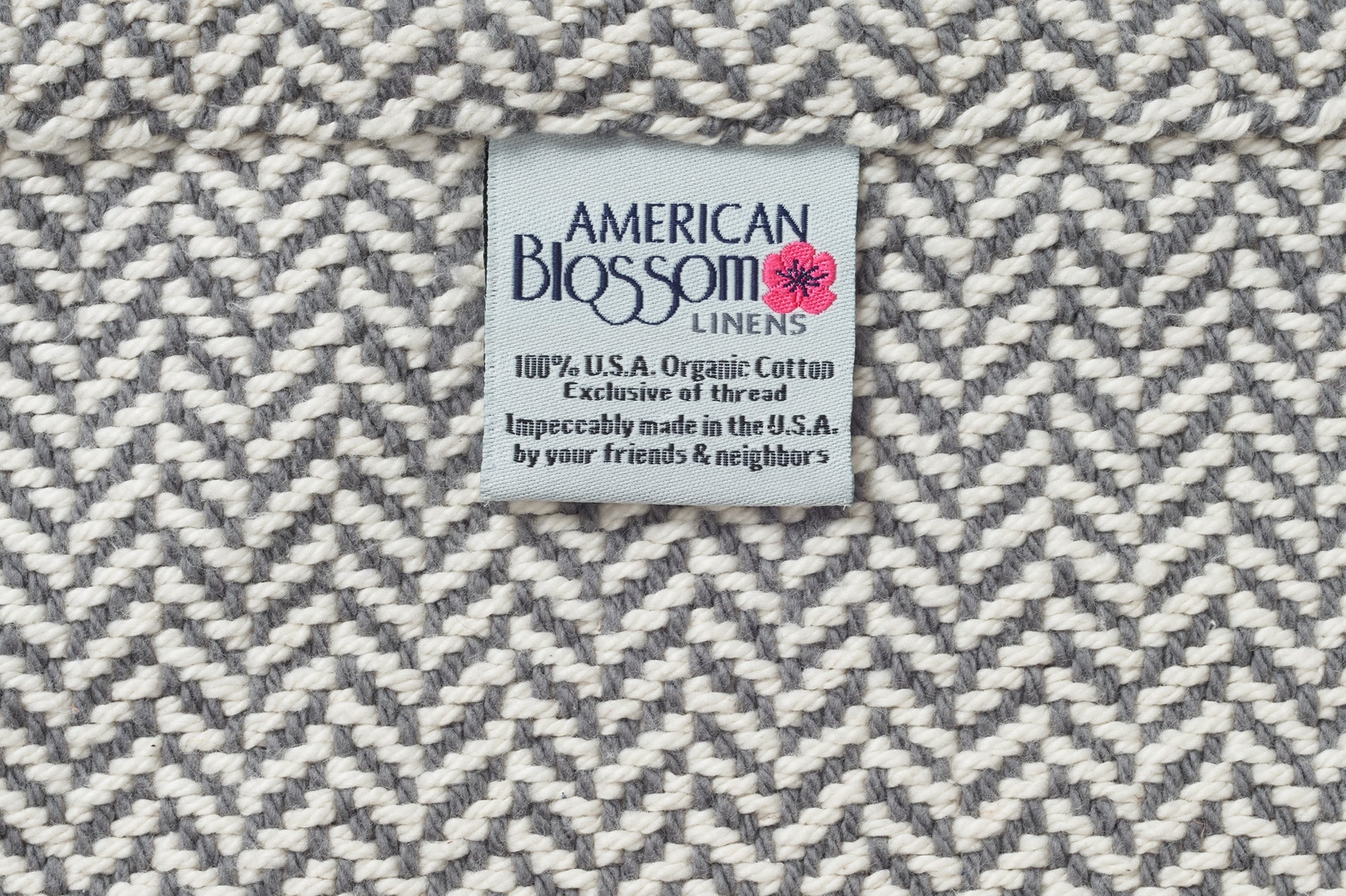 Herringbone Weave Organic Cotton Blanket