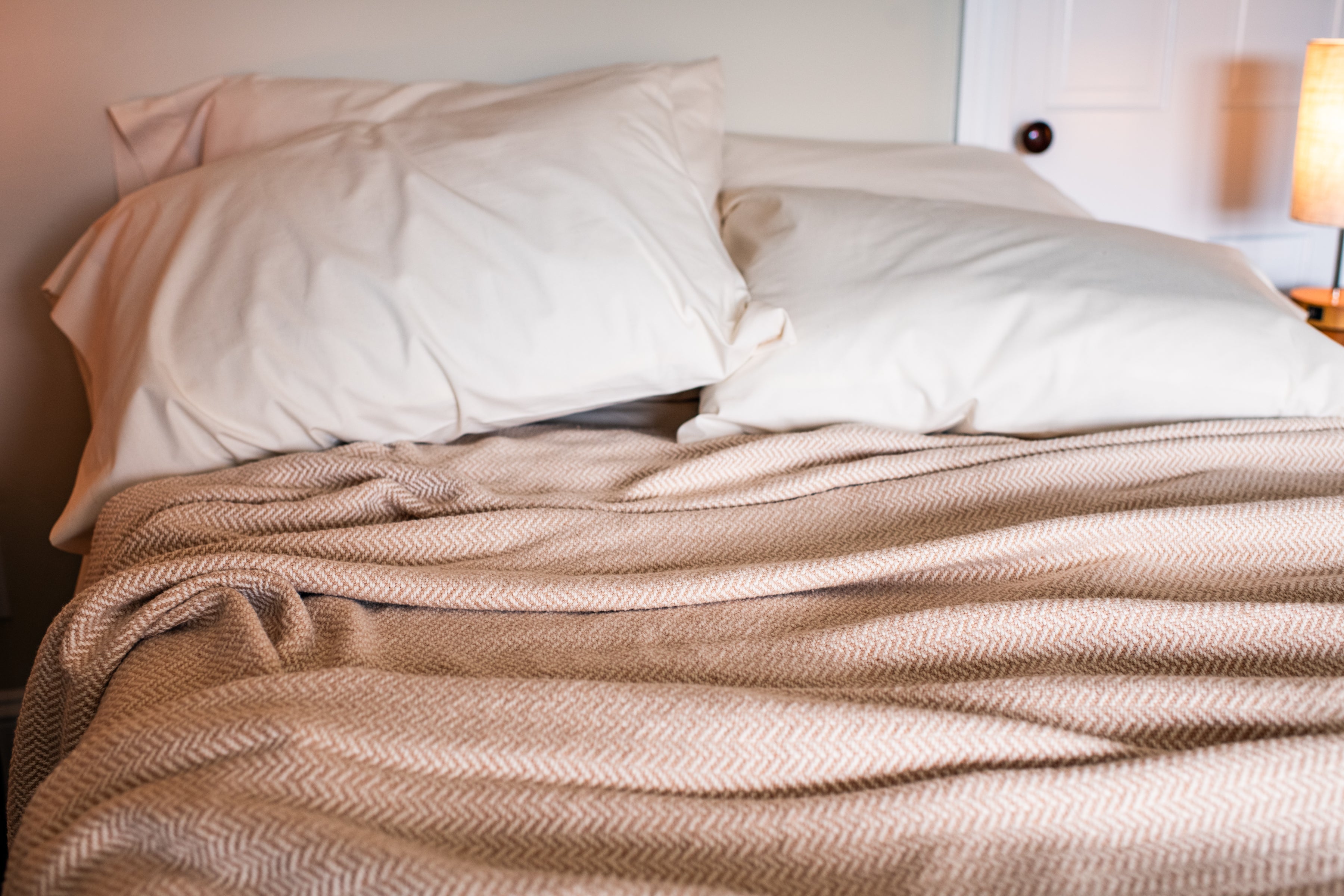 Herringbone Weave Organic Cotton Blanket