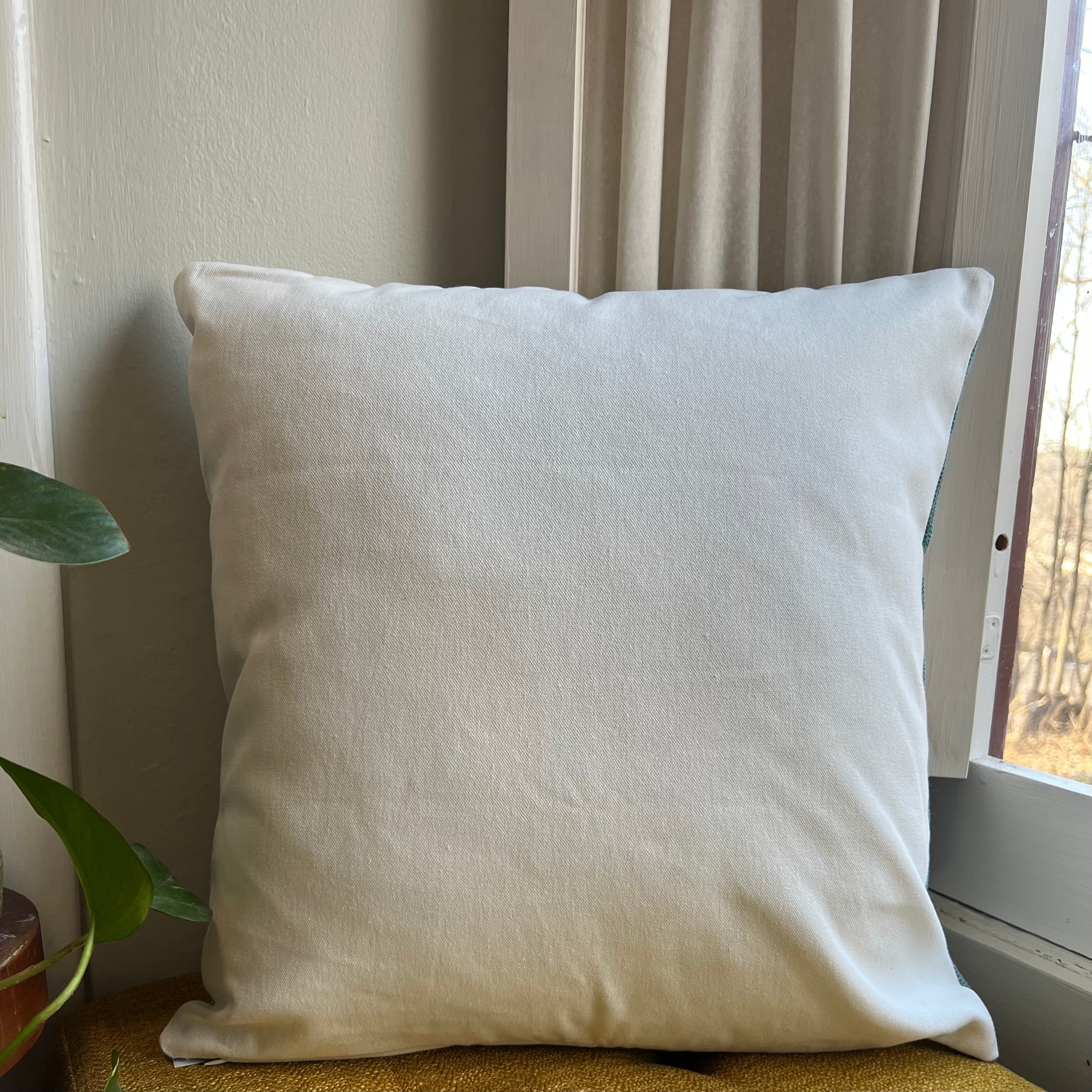 Folk Garden Embroidered Throw Pillow Cover