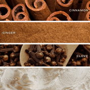 Gingerbread and Spice Soy Candle - Clear Jar - 9 oz Patterned