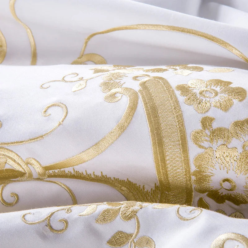 Embroidered Fabric from the Golden Majesty Bedding Set