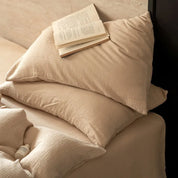 Grand Sandstone Linen Bedding Set Pillows