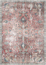 Burgundy Holi-2303 Washable Area Rug