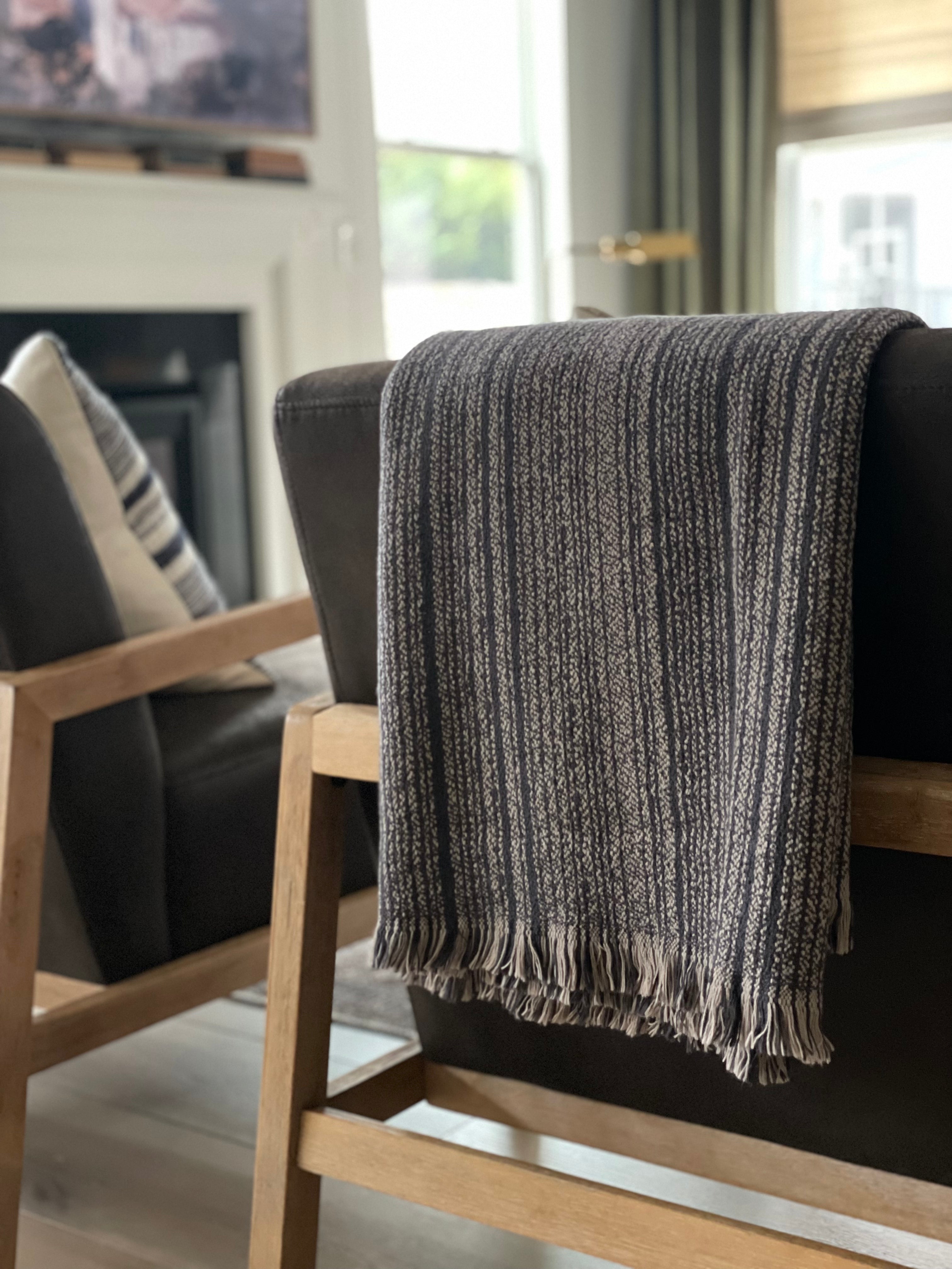 Moss Turkish Cotton Throw Blanket