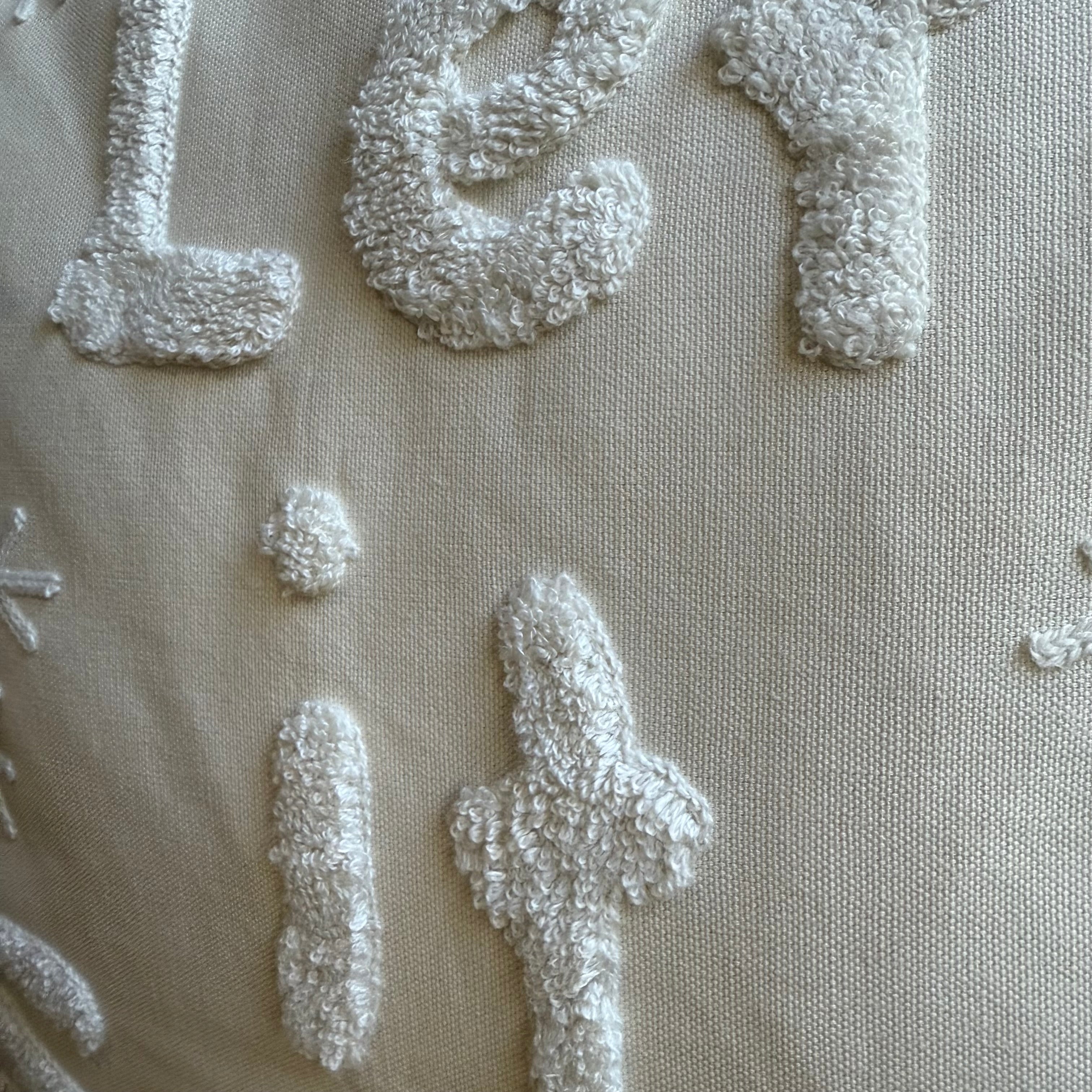 Let it Snow Embroidered Pillow Cover