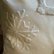 Let it Snow Embroidered Pillow Cover