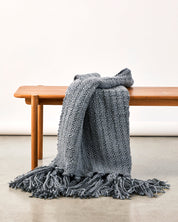 Mar Merino & Cotton Throw Blanket