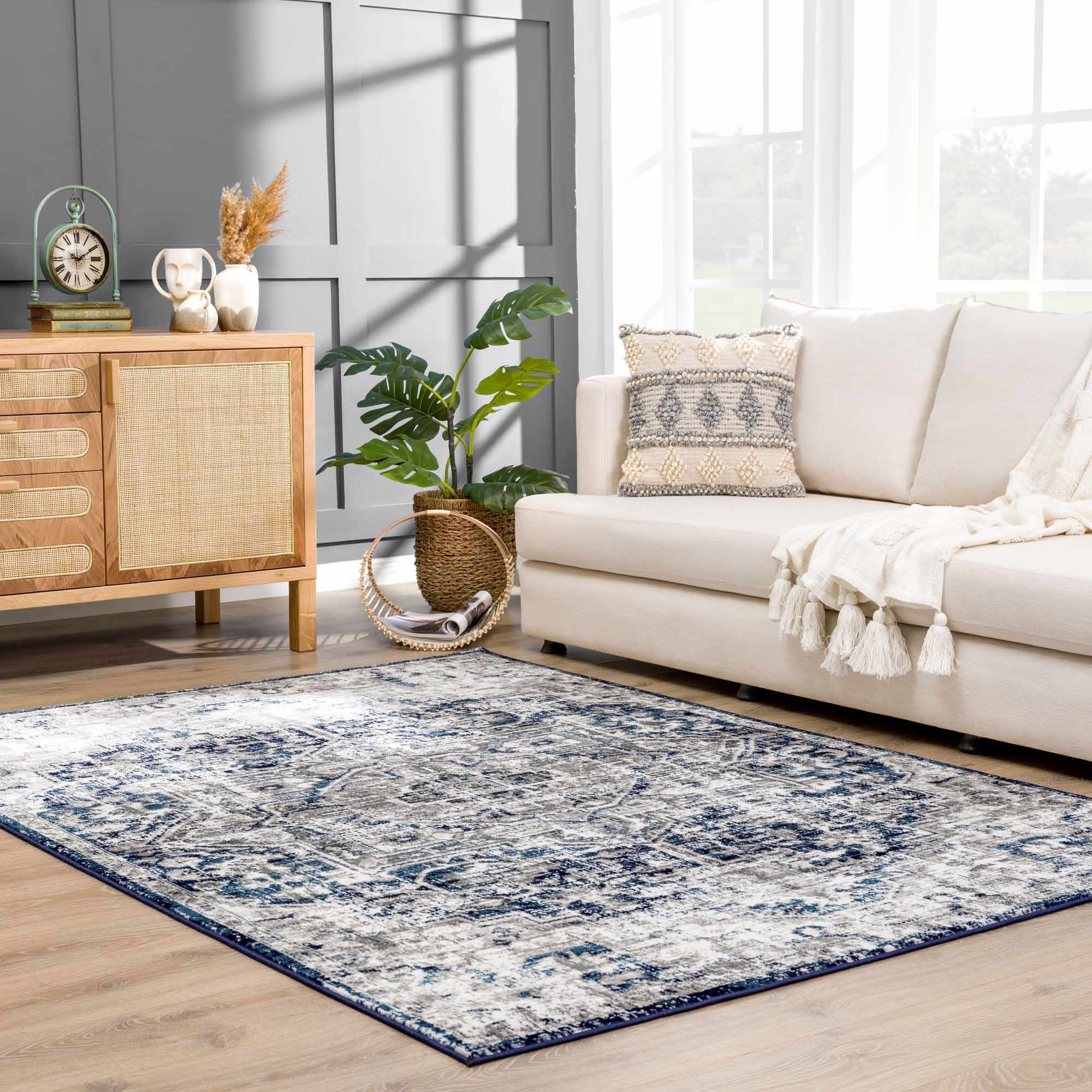 Hauteloom Buenaventura Navy Area Rug