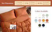 100% Linen Duvet Cover - Caramel Duvet Cover Only