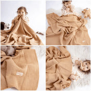Quilted 4 Layers Muslin Blanket