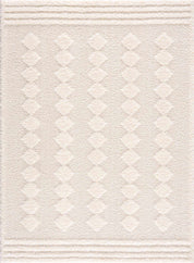 Hija Cream High-Low Area Rug