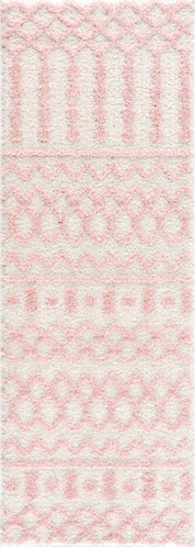 Darva Pink Plush Area Carpet