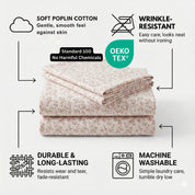 Delicate Rose Floral Cotton Sheet Set