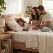 Delicate Rose Floral Cotton Sheet Set