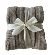 Faux Cashmere Blanket, Sand