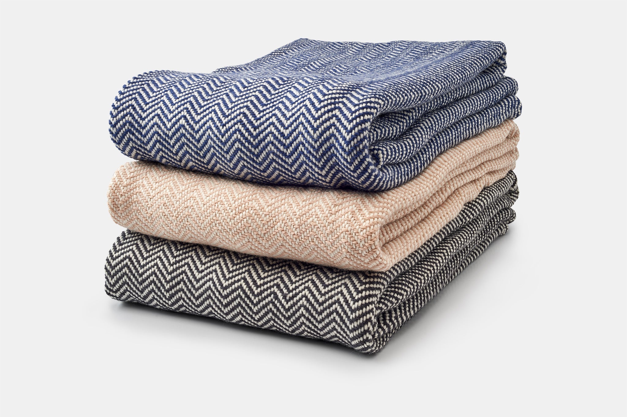 Stack_of_Three_Throws_Throw_Size_Blanket_Chevron_Pattern_Soft_Wool_Made_in_USA.jpg