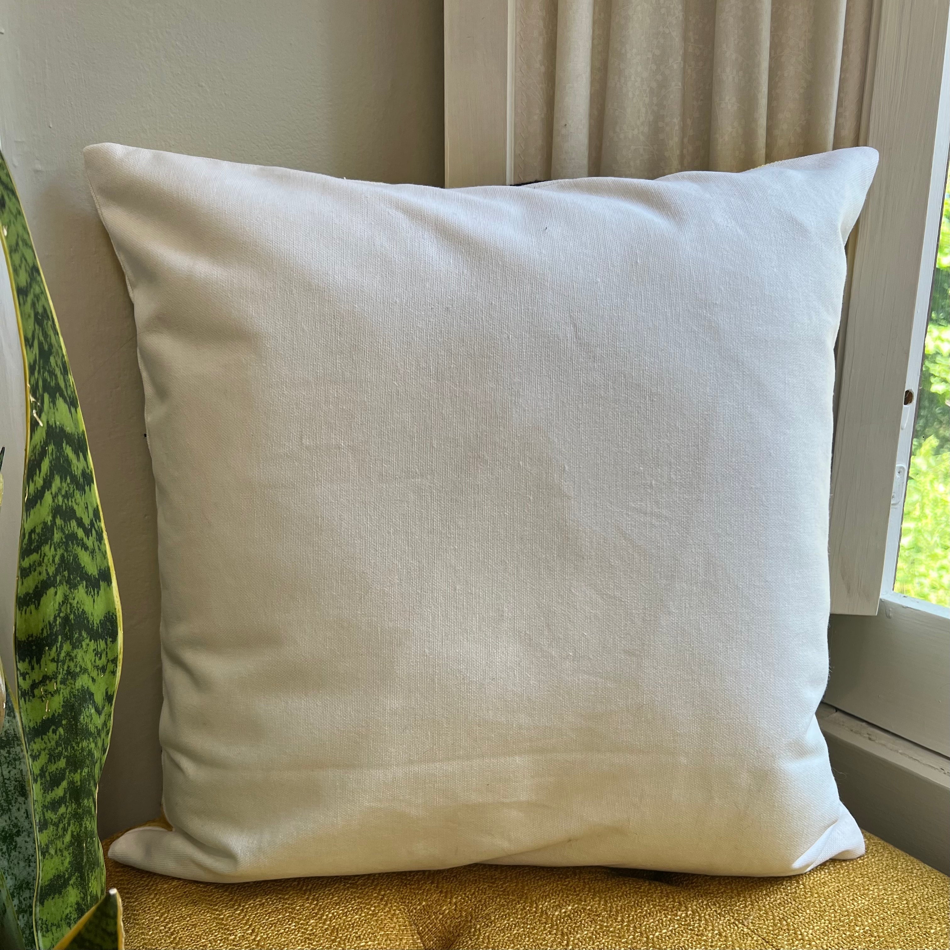 Starry Night Frida Embroidered Pillow Back