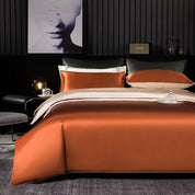 Sunset Glow Mulberry Silk Bedding Set - close view