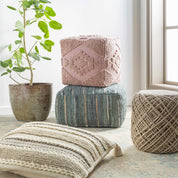 Bellingen Handwoven Textured Pouf