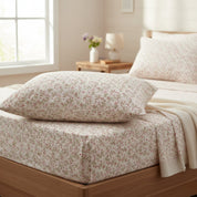 Delicate Rose Floral Cotton Sheet Set