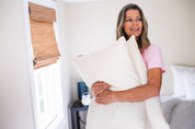 Natural Cotton Pillow With Wool Filling