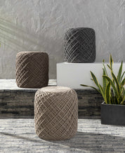 Bellingen Handwoven Textured Pouf