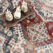 Brend Rust Medallion Area Rug