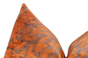 Canvello Decorative Soft Brownish Orange Throw Pillow - 16X24 in