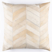 Patchwork Cowhide Leather Throw Pillow