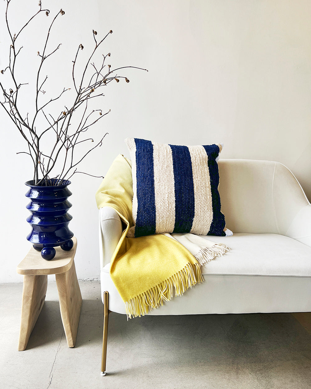 Yellow Ombre Merino Throw
