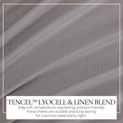 TENCEL™ Lyocell & Linen Blend Sheet Set - Magdalena Collection