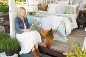 Pom Pom Stripe Quilt 3 Piece Set