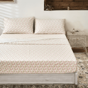 Delicate Rose Floral Cotton Sheet Set