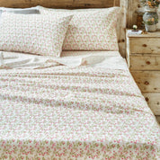 Delicate Rose Floral Cotton Sheet Set