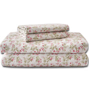 Delicate Rose Floral Cotton Sheet Set