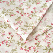Delicate Rose Floral Cotton Sheet Set