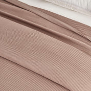 100% Cotton Small Waffle Weave Blanket - Hazel Collection