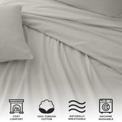 Cotton Solid Flannel Sheet - Nordic Collection