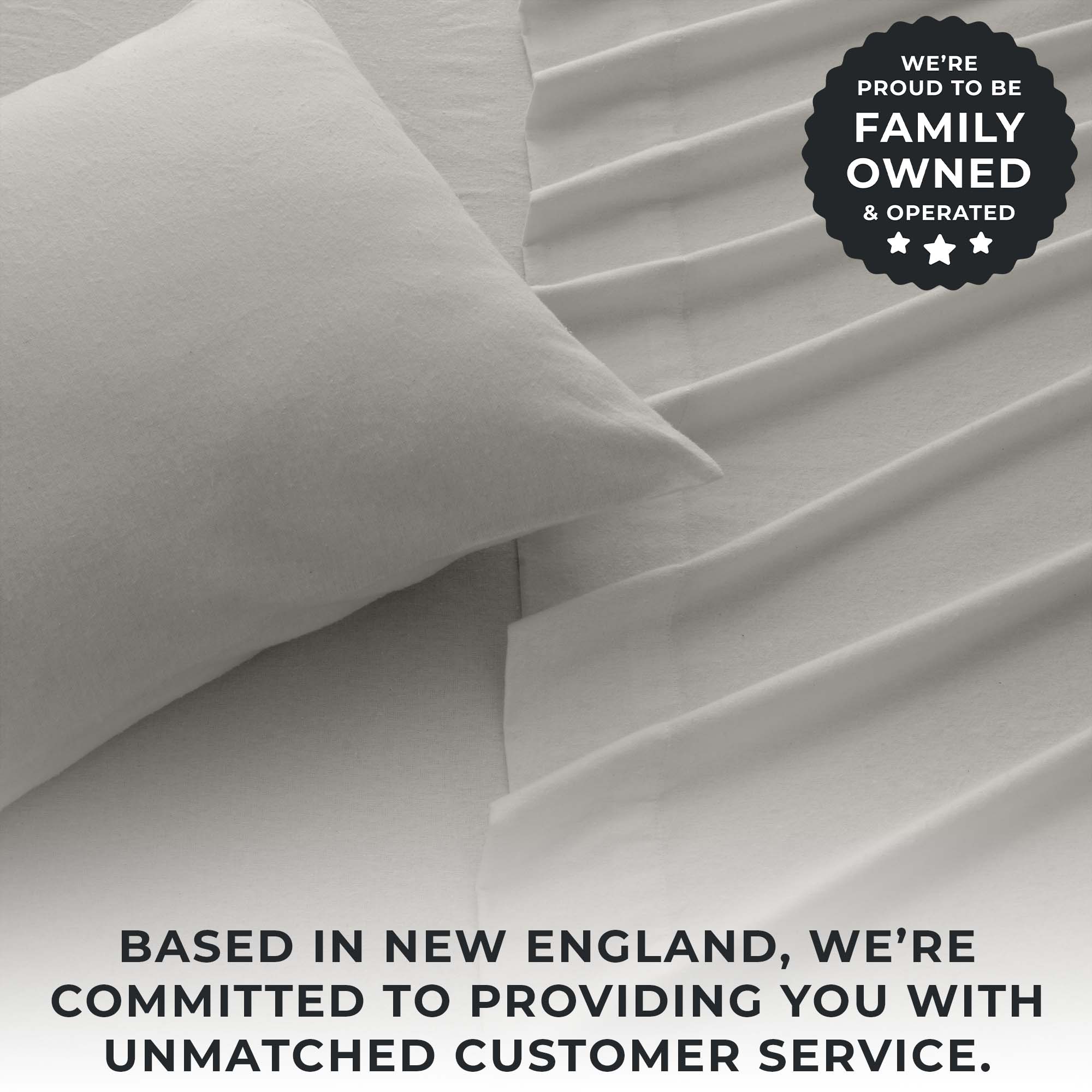 Cotton Solid Flannel Sheet - Nordic Collection