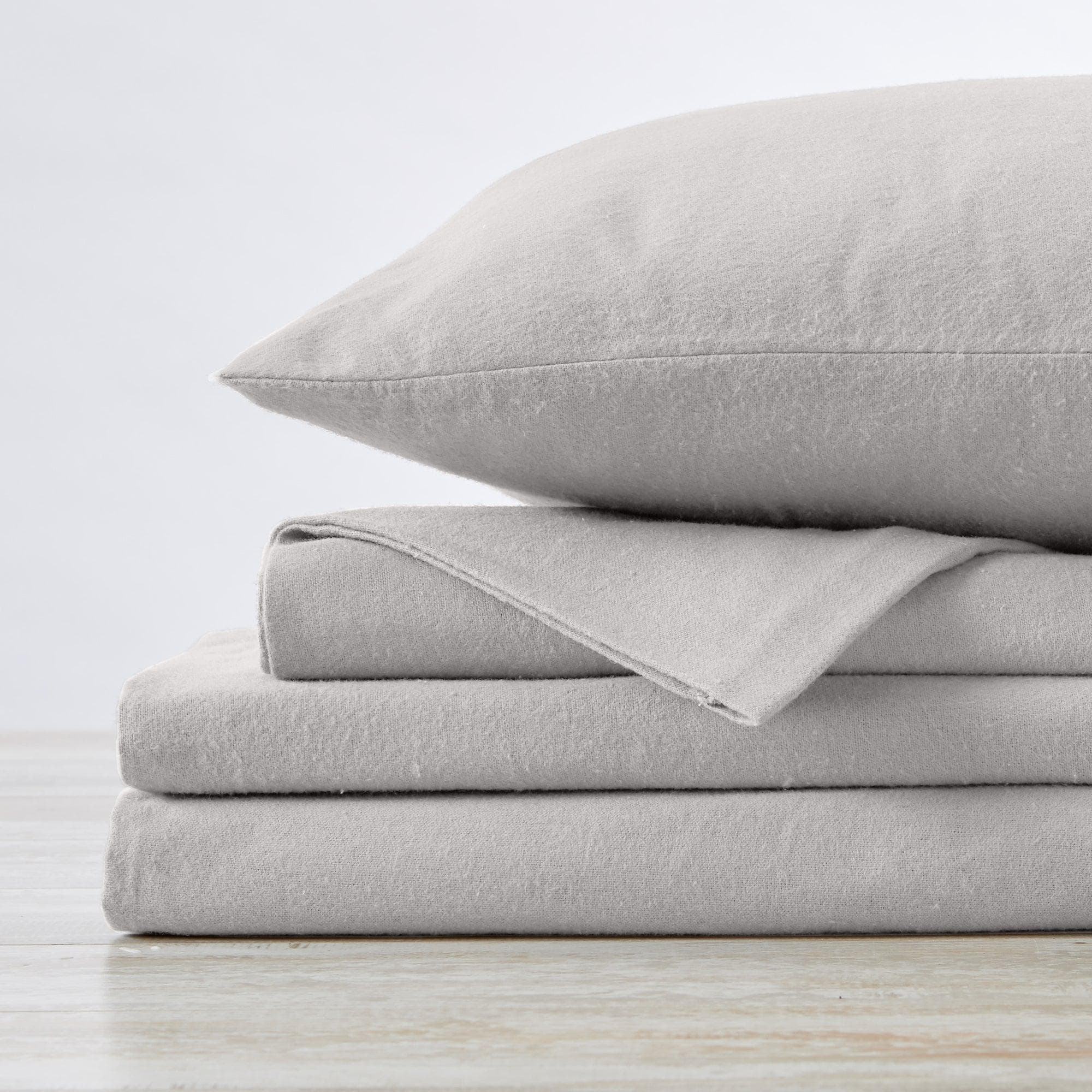 Cotton Solid Flannel Sheet - Nordic Collection
