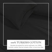 Cotton Solid Flannel Sheet - Nordic Collection
