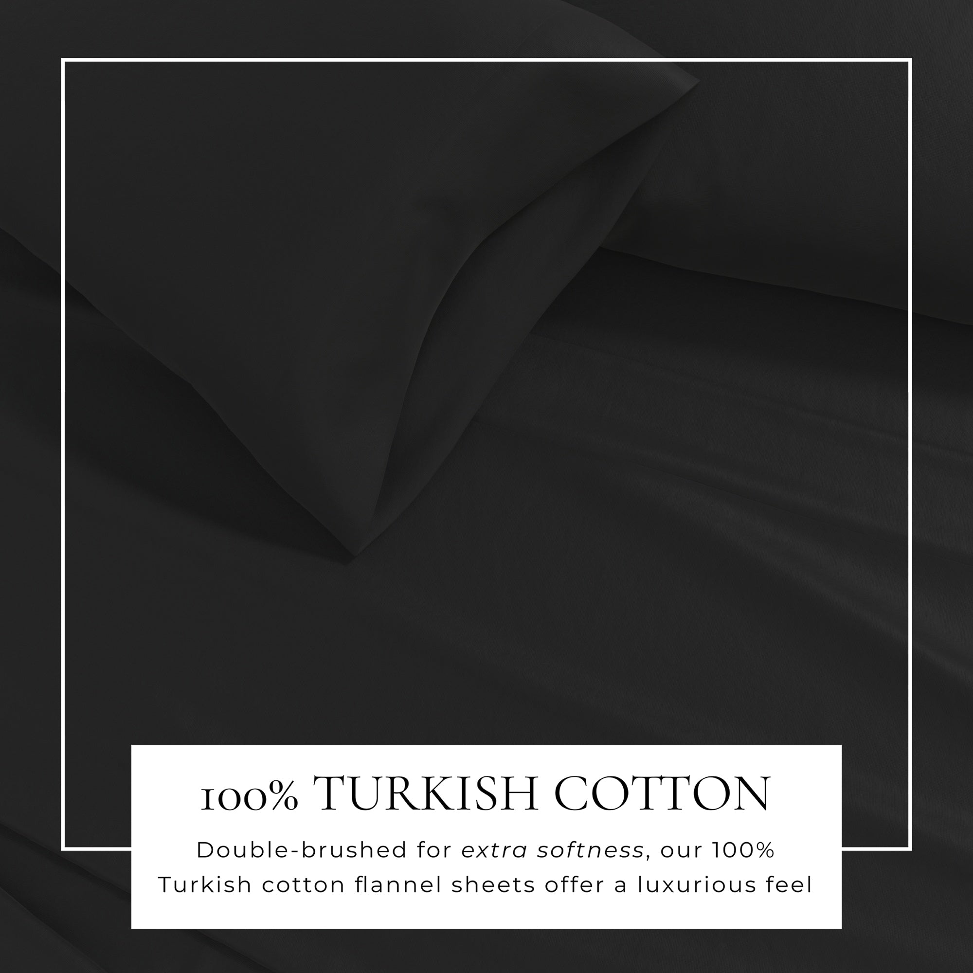 Cotton Solid Flannel Sheet - Nordic Collection