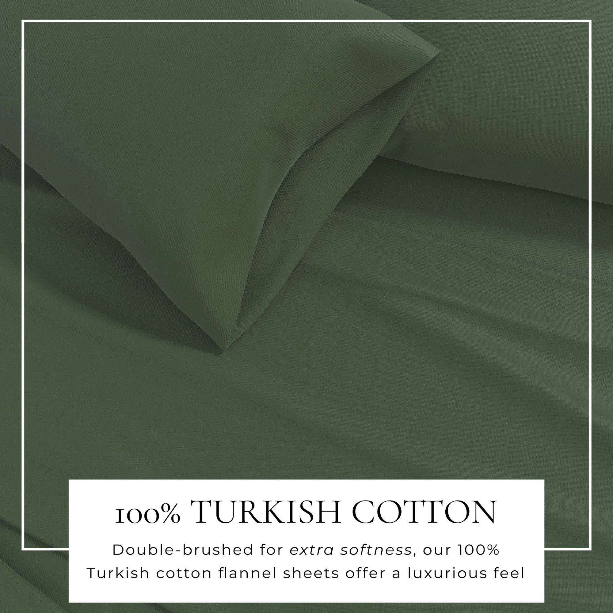 Cotton Solid Flannel Sheet - Nordic Collection