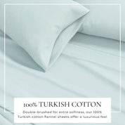 Cotton Solid Flannel Sheet - Nordic Collection