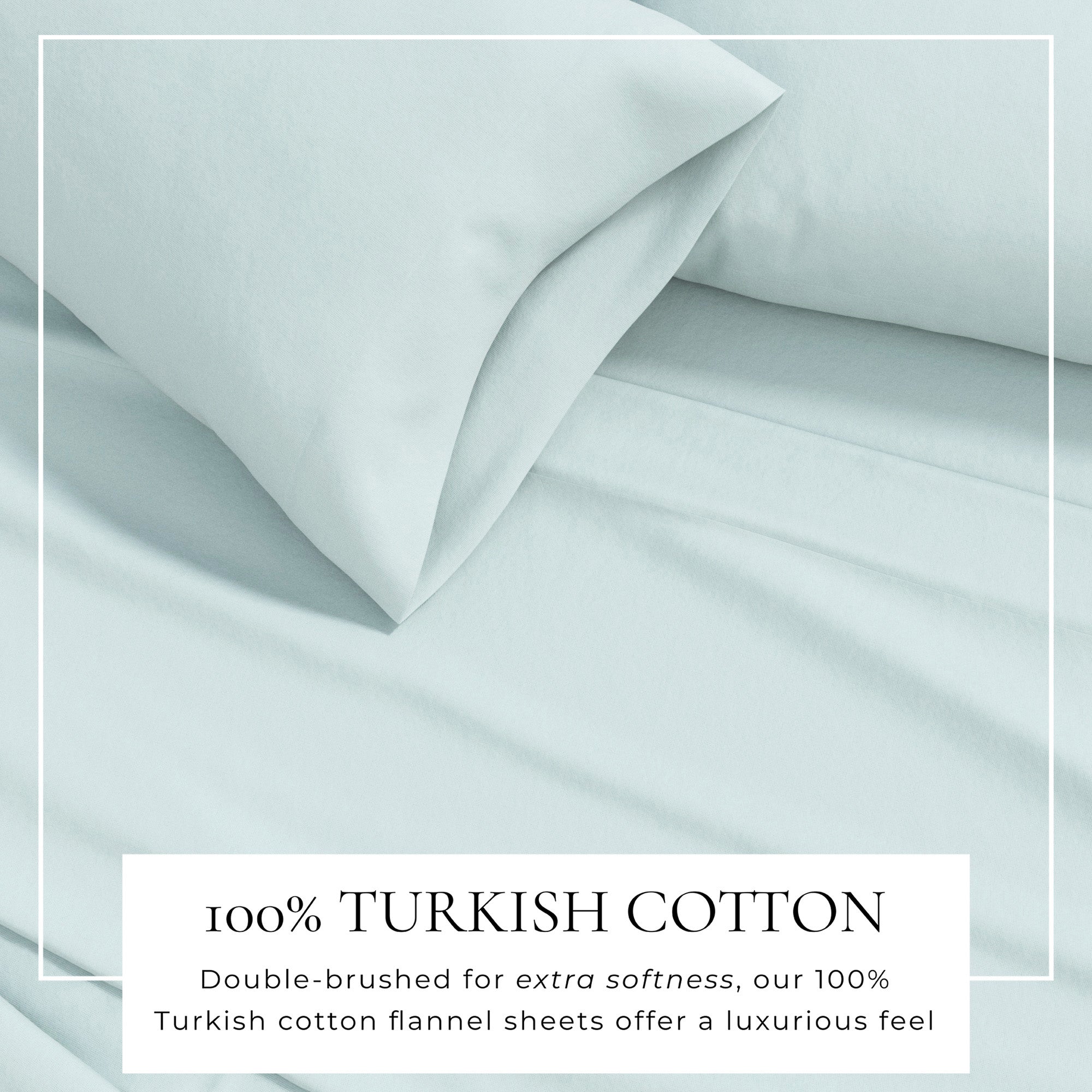 Cotton Solid Flannel Sheet - Nordic Collection