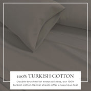 Cotton Solid Flannel Sheet - Nordic Collection