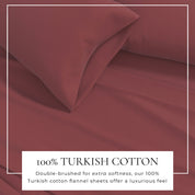 Cotton Solid Flannel Sheet - Nordic Collection