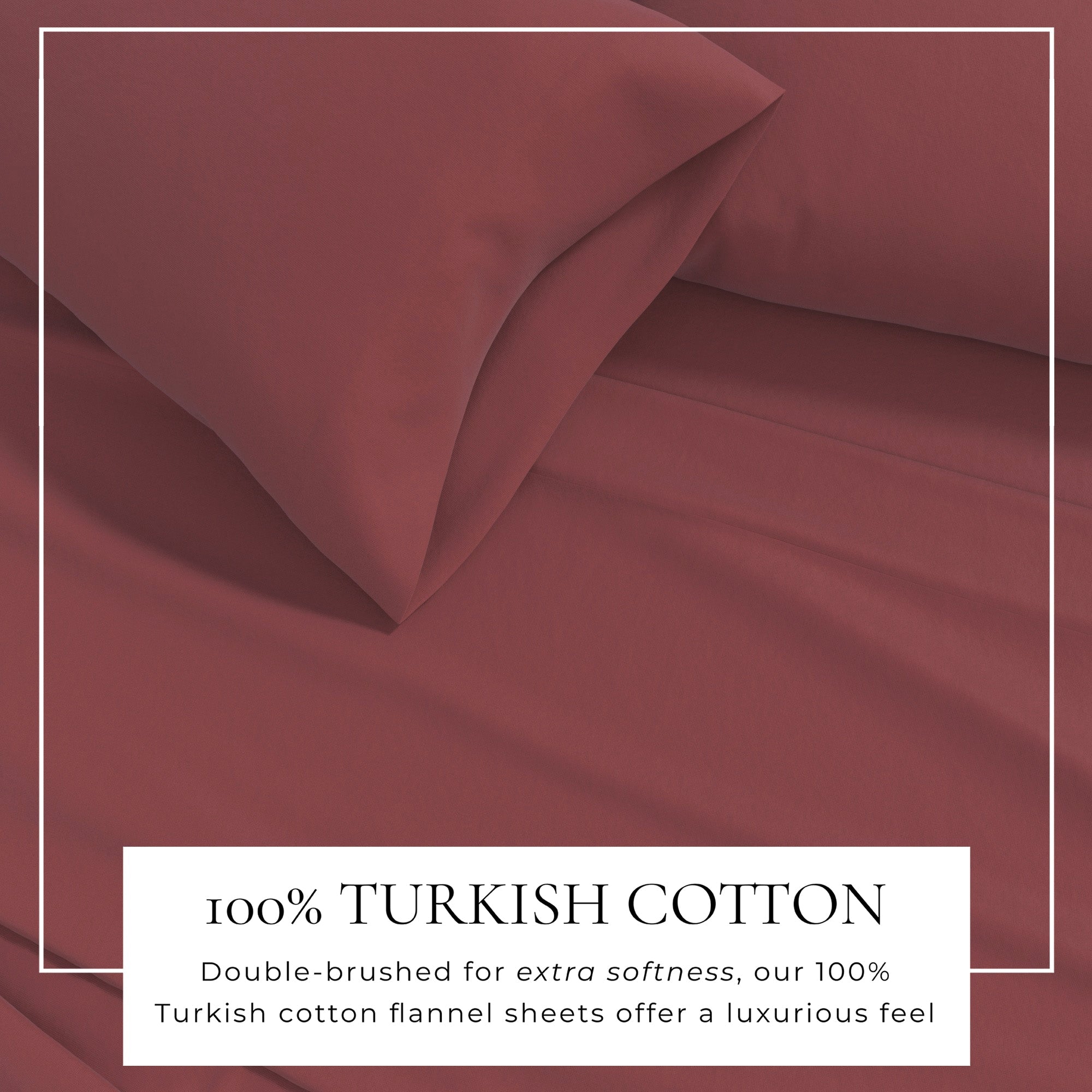 Cotton Solid Flannel Sheet - Nordic Collection