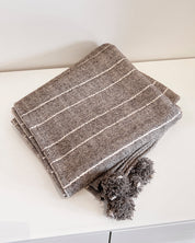 Folded Tlahui Woold Throw Blanket